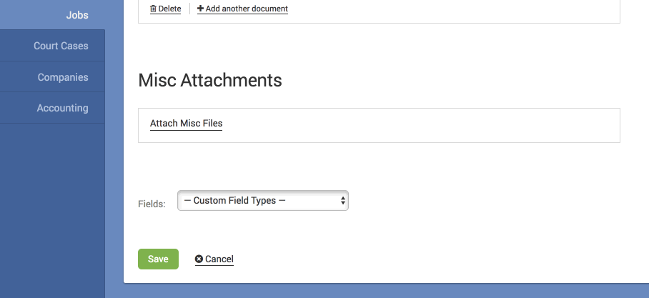 ServeManager Photocopy, Document Retrieval Job Screen