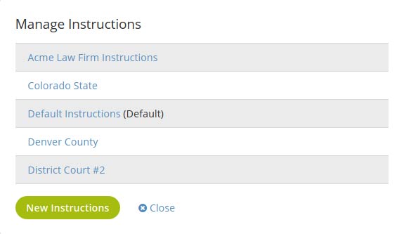 Service Instructions