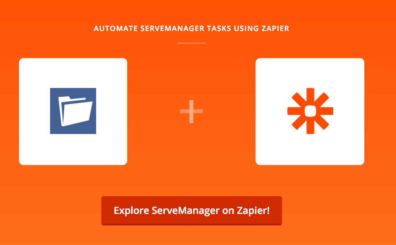 ServeManager on Zapier